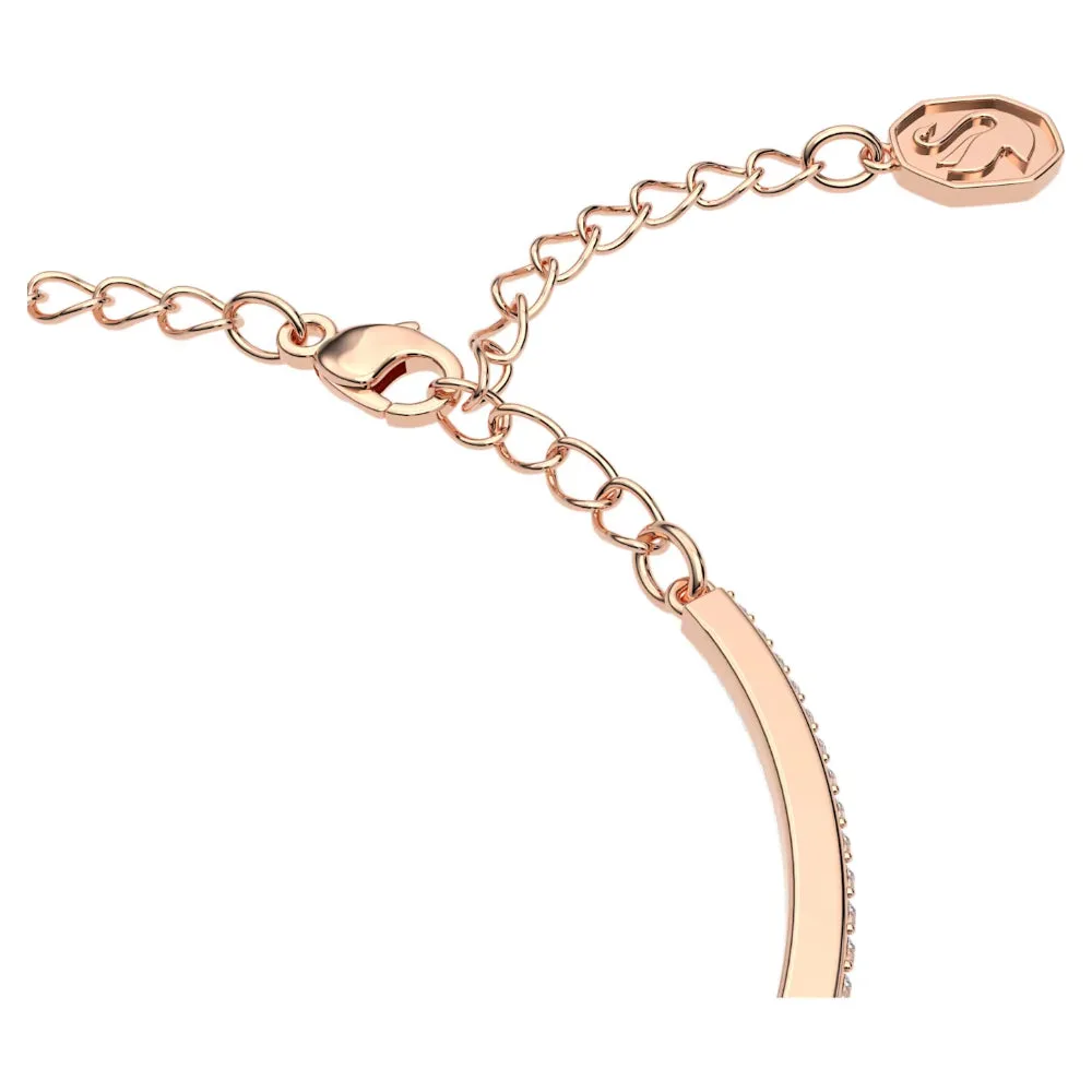 "Swarovski Millenia bangle Octagon cut, Green, Rose gold-tone plated"