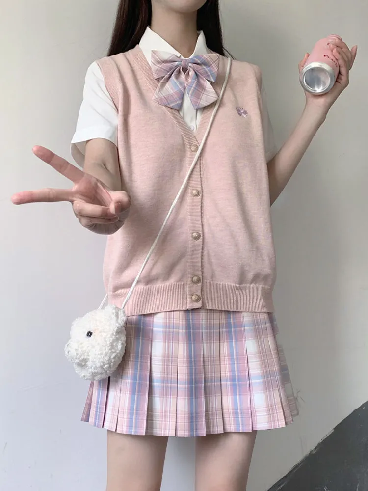 Sakura Dream JK Uniform V Neck Knit Vests