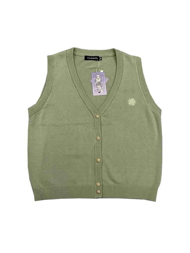 Sakura Dream JK Uniform V Neck Knit Vests