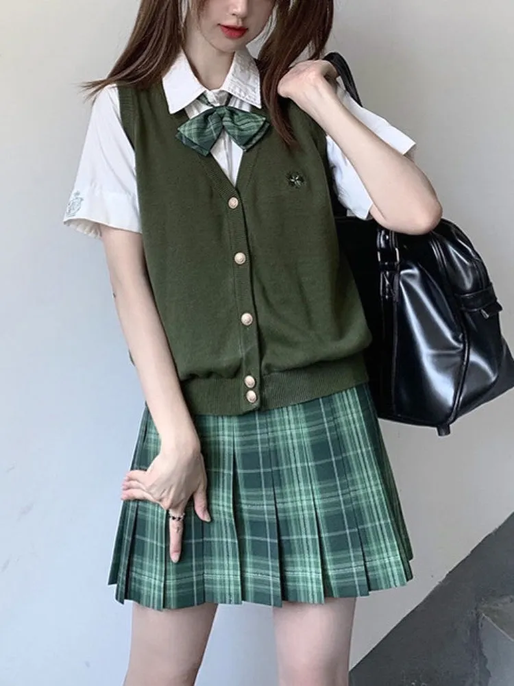 Sakura Dream JK Uniform V Neck Knit Vests