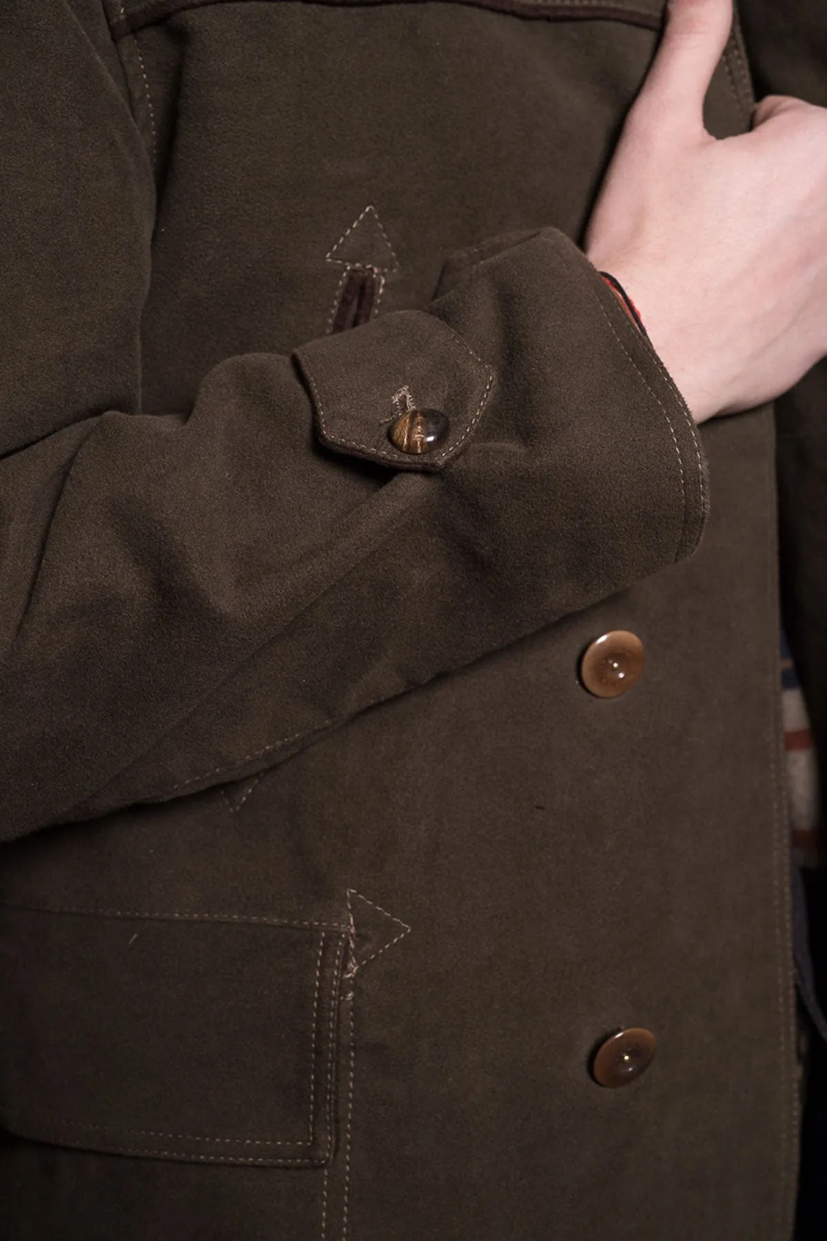 Scarti Lab - Shawl Collar Coat 709-SN960 - Moleskin Brown