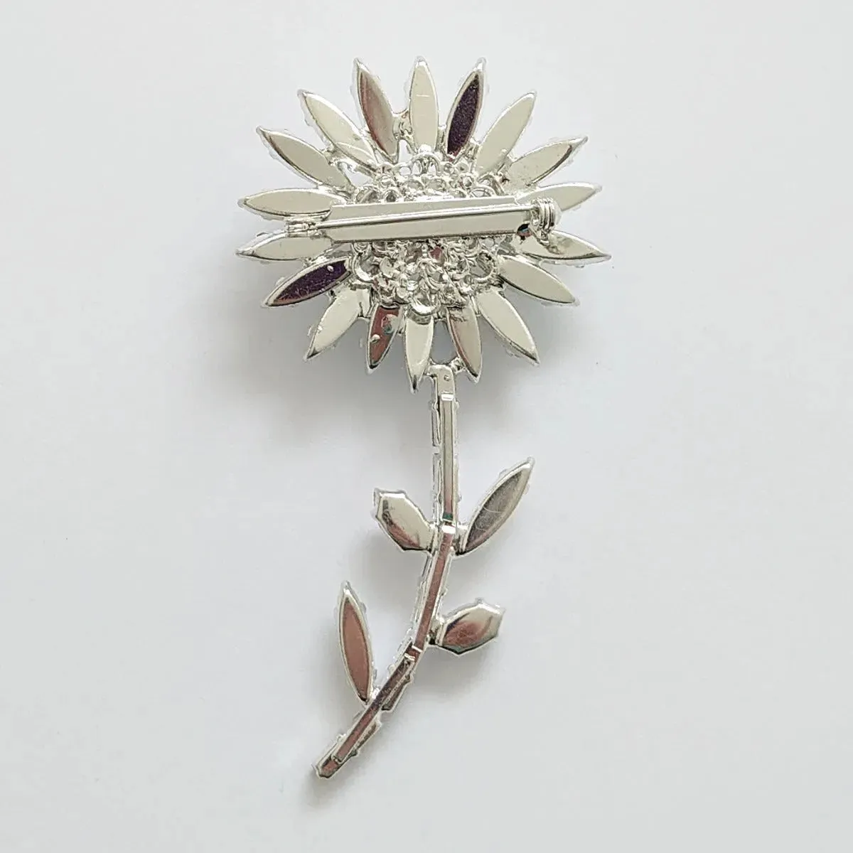 Swarovski Crystals Sparkling Flower Brooch