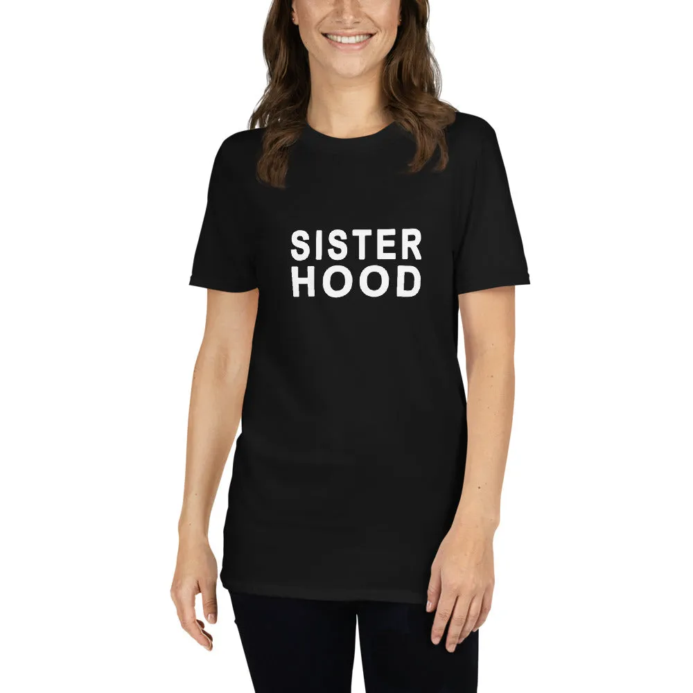 THE ESSENTIAL BOYFRIEND TEE BLACK SISTER HOOD