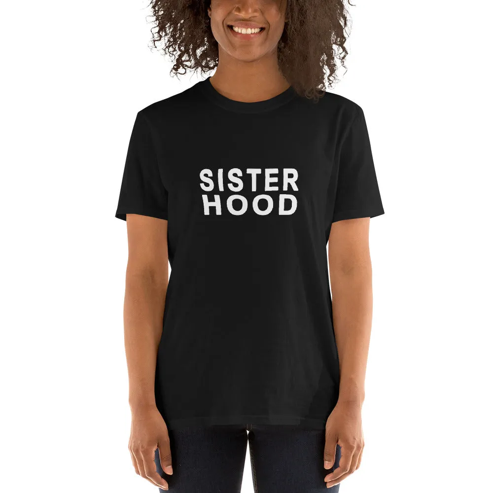 THE ESSENTIAL BOYFRIEND TEE BLACK SISTER HOOD