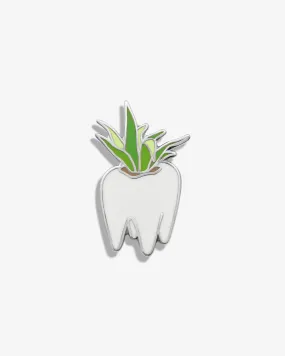 Tooth Planter Lapel Pin