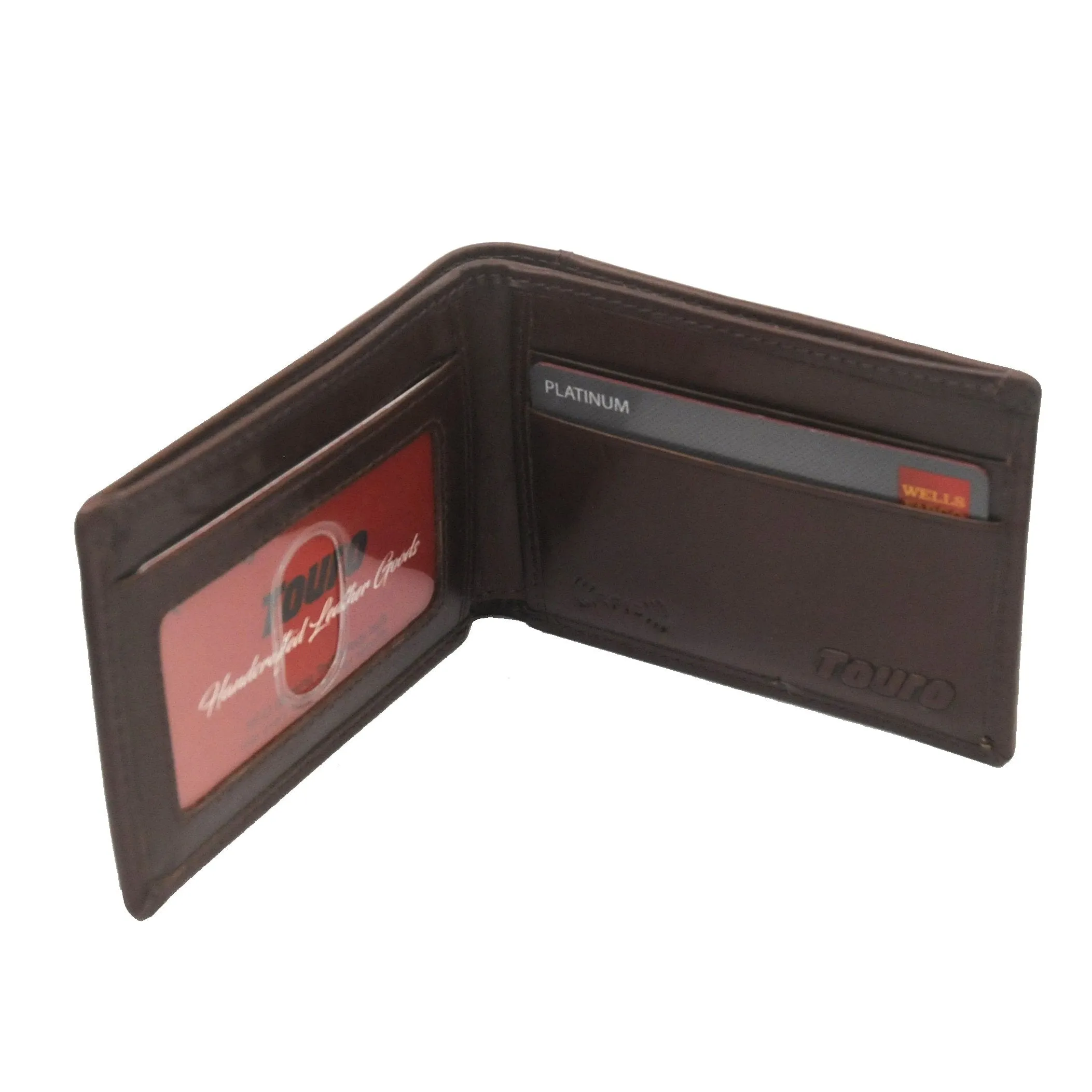 Touro Signature Leather Wallets Veg Tanned Slim ID Wallet