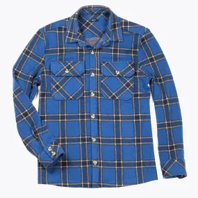 Vienna Blue Plaid Jersey Shirt